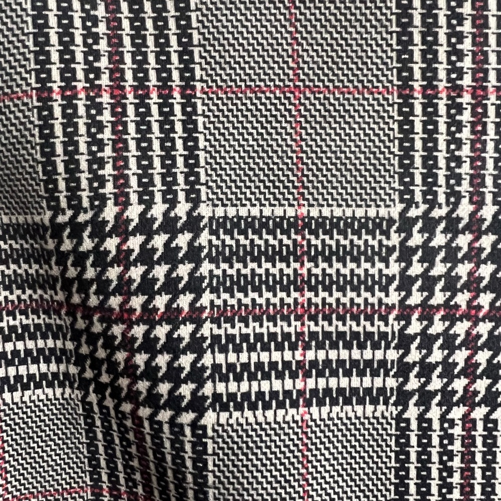 (D32) Modcloth Plaid fashion teaching classy sheath pencil dress with pockets - Picture 5 of 6